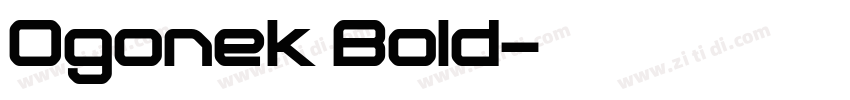 Ogonek Bold字体转换
